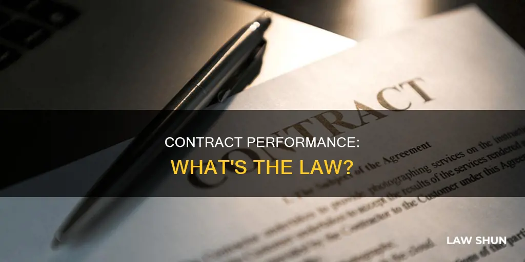 what is the law regarding performance of a contract
