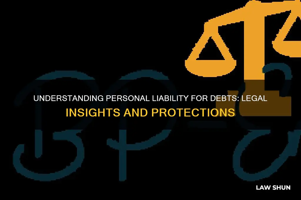 what is the law regarding personal liability for debts
