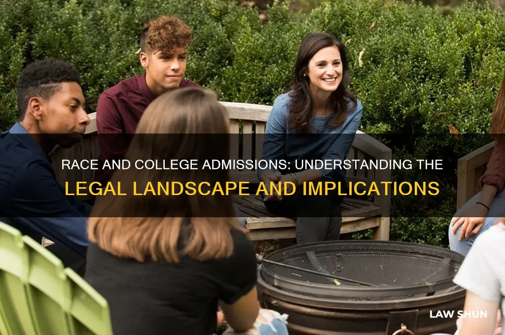 what is the law regarding race and college admissions
