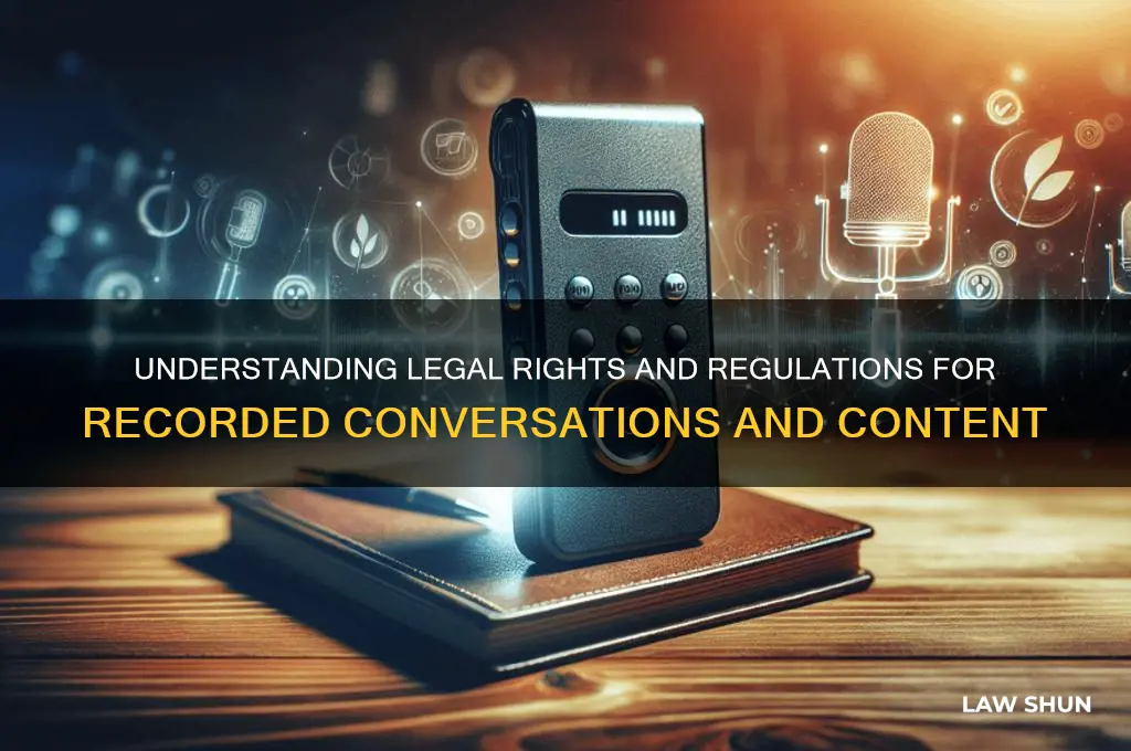 what is the law regarding recorded