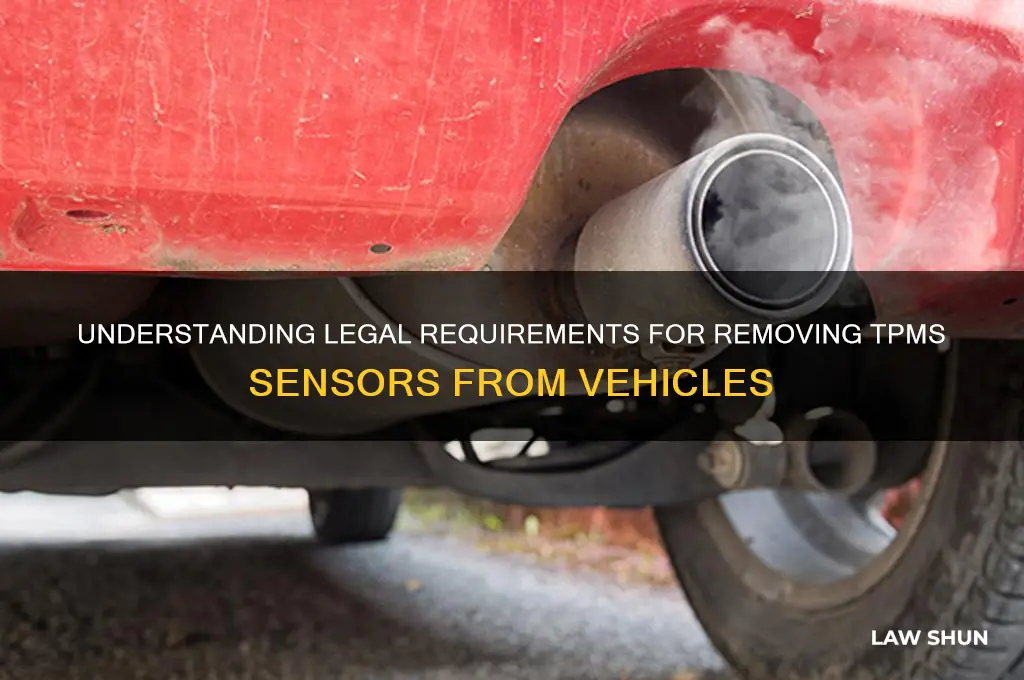 what is the law regarding removing tpms sensors