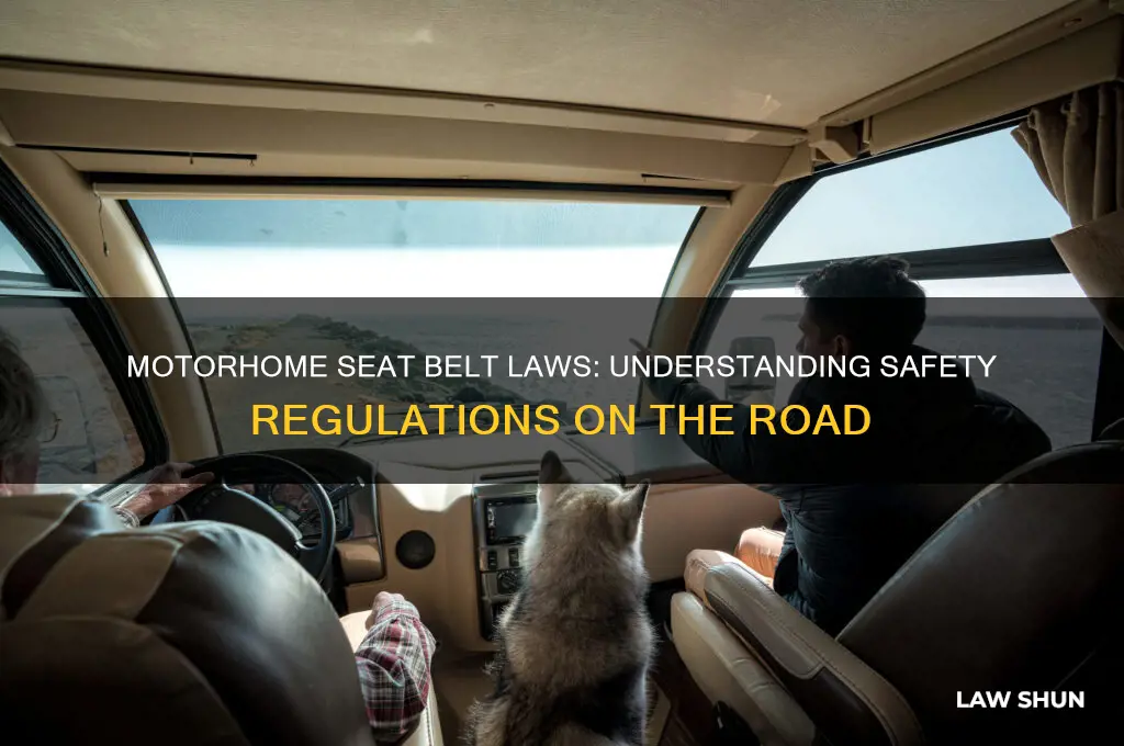 what is the law regarding seat belts in motorhomes