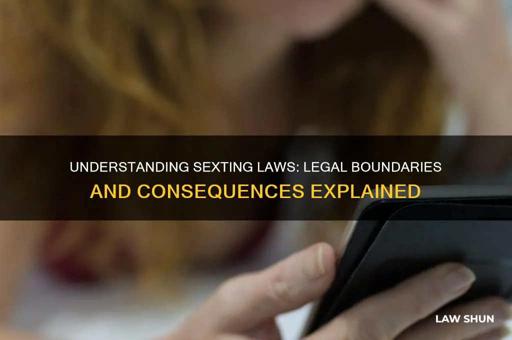 what is the law regarding sexting