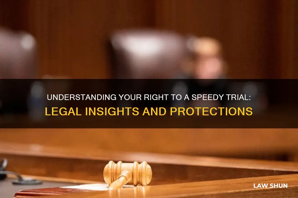 what is the law regarding speedy trial