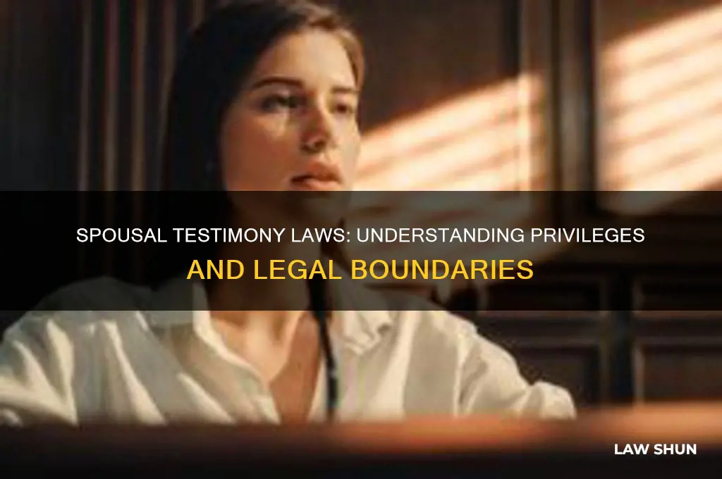 what is the law regarding spouses testifying
