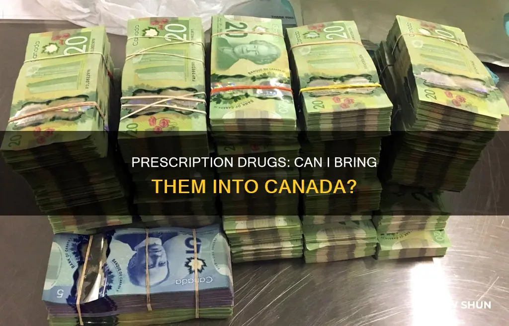 what is the law regarding taking prescription medicine into canada