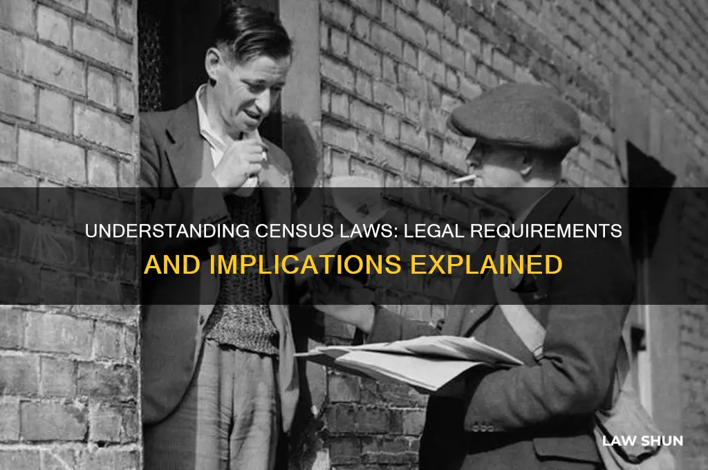 what is the law regarding the census
