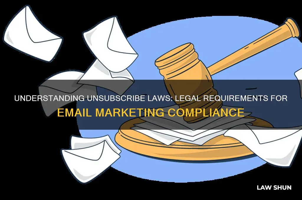 what is the law regarding unsubscribe