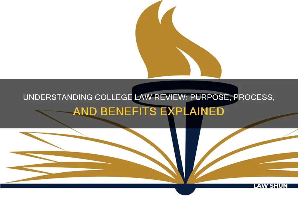 what is the law review in college