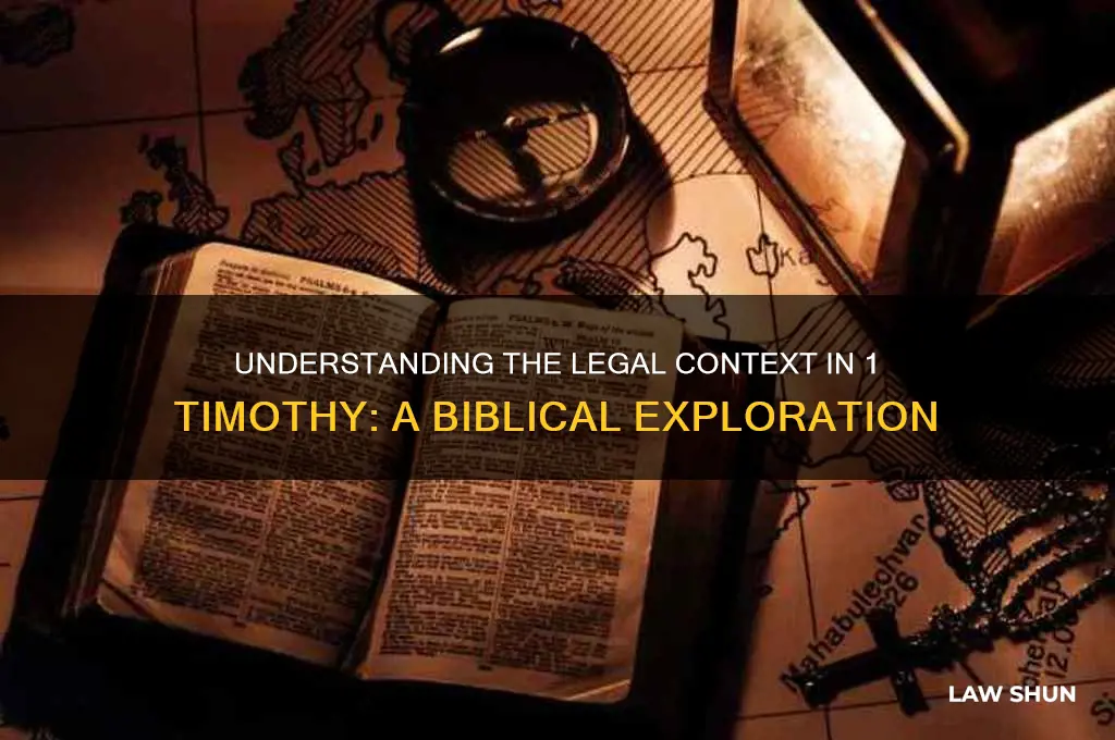 what is the law that is referenced in 1 timothy