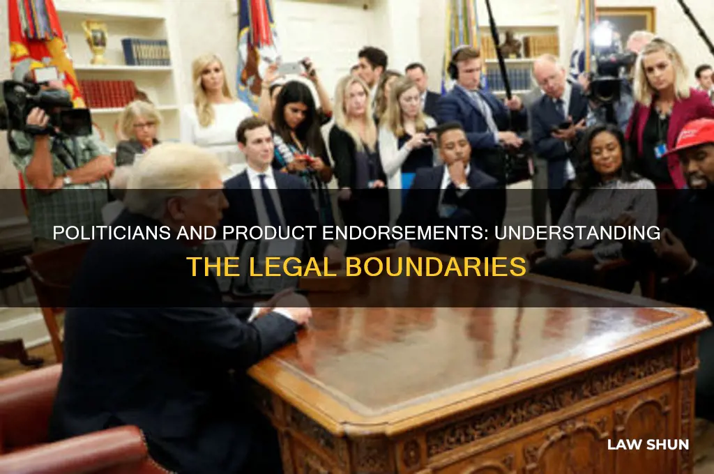 what is the law that no politian should hock products