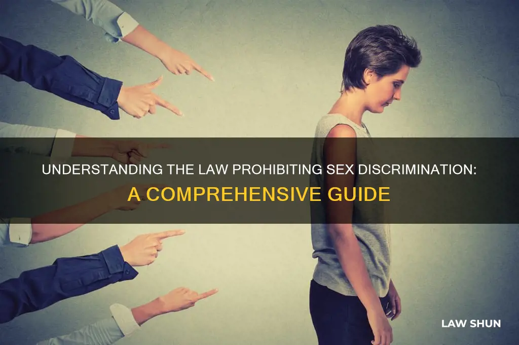 what is the law that stops discrimination based on sex