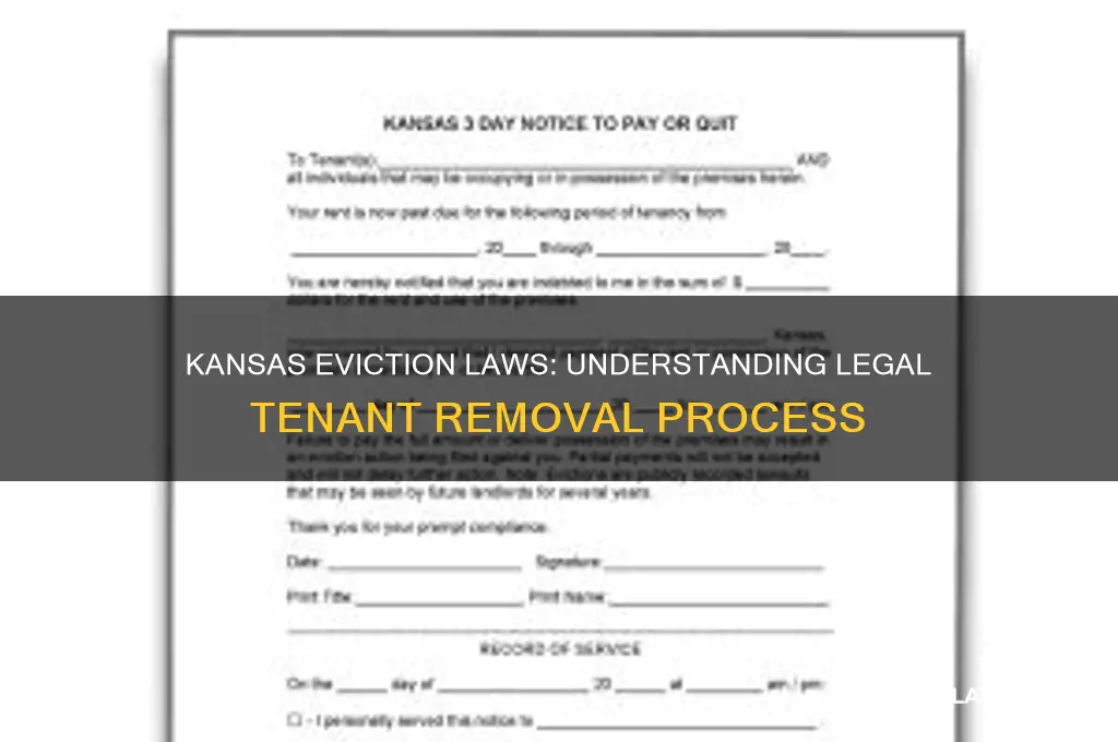 what is the law to kick someone out in kansas