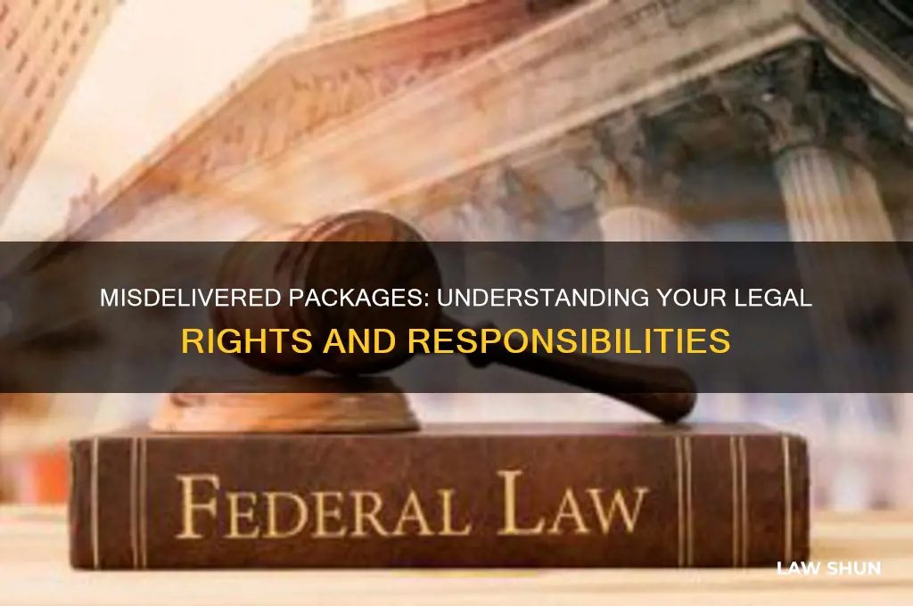 what is the law when it comes to misdelivered packages