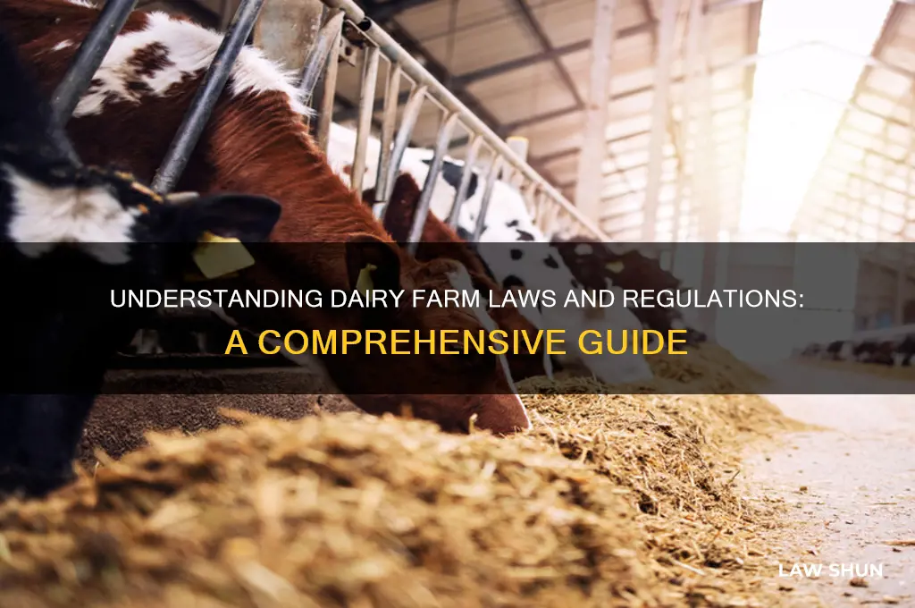 what is the laws and regulations pertain to dairy farms