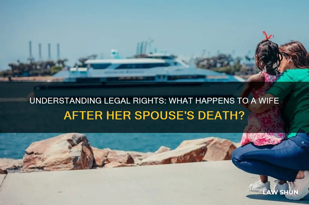 what is the laws for a wife of deccessd person
