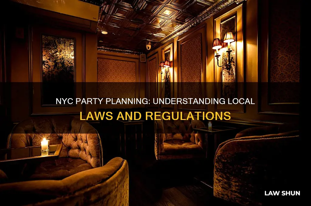 what is the laws of throwing a party in nyc