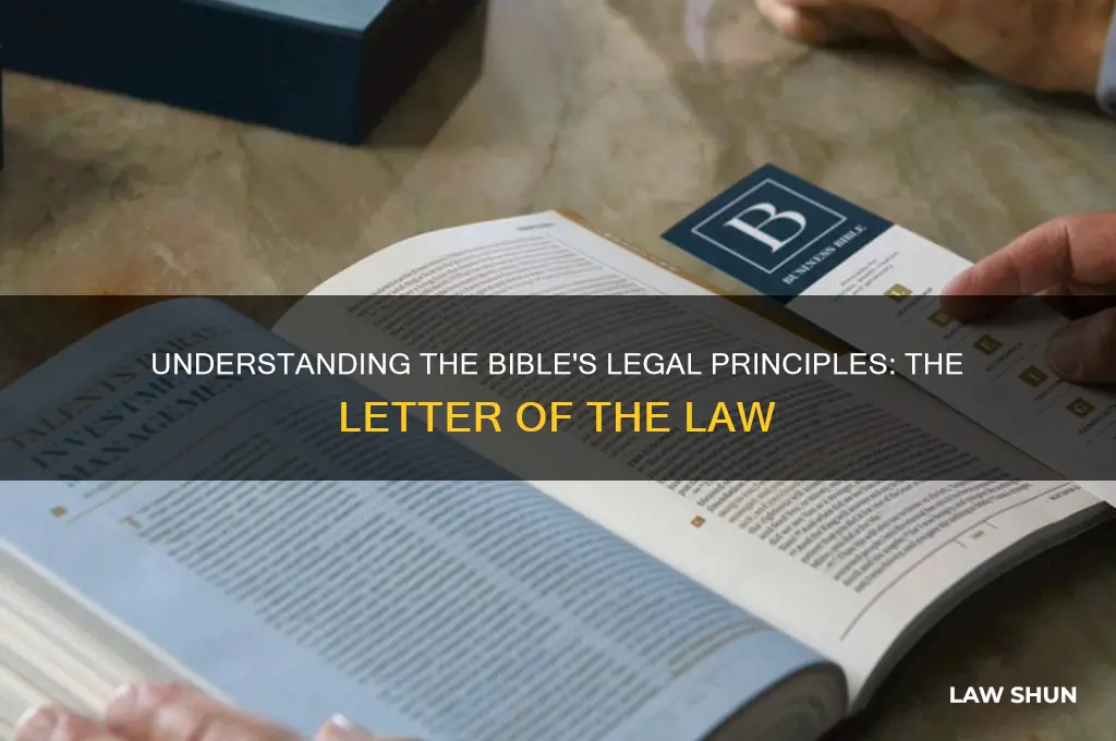 what is the letter of the law in the bible