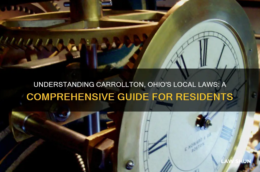 what is the local law we have in carrollton ohio