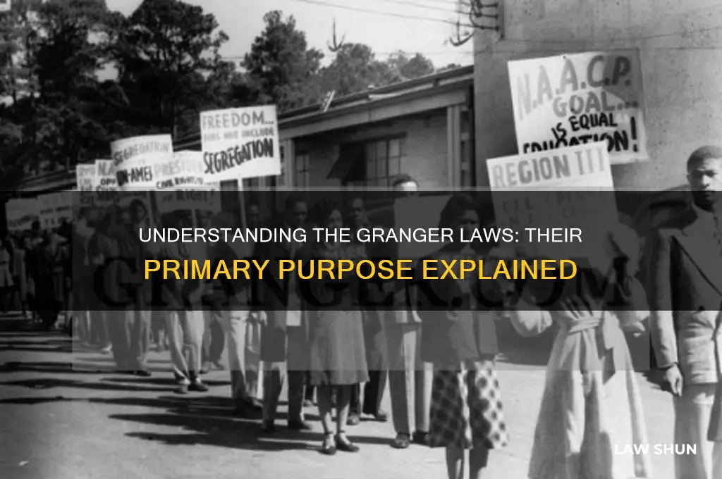 what is the main purpose of the granger laws brainly