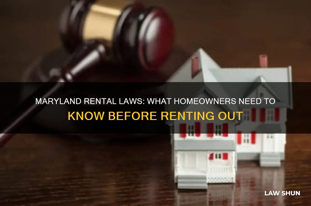what is the maryland law for renting out your house