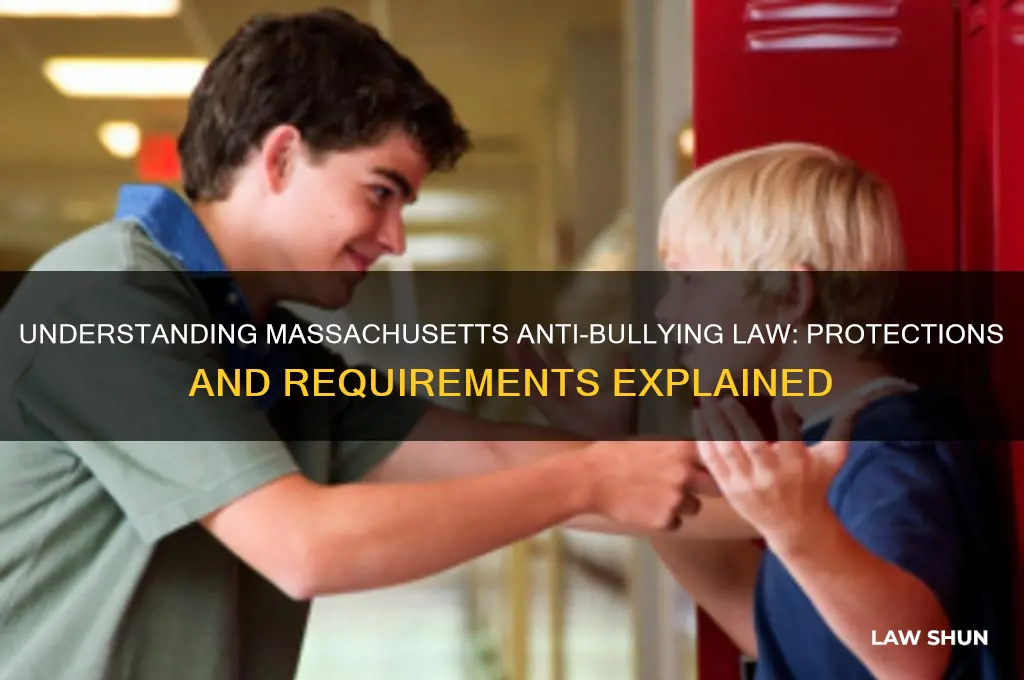 what is the massachusetts anti bullying law