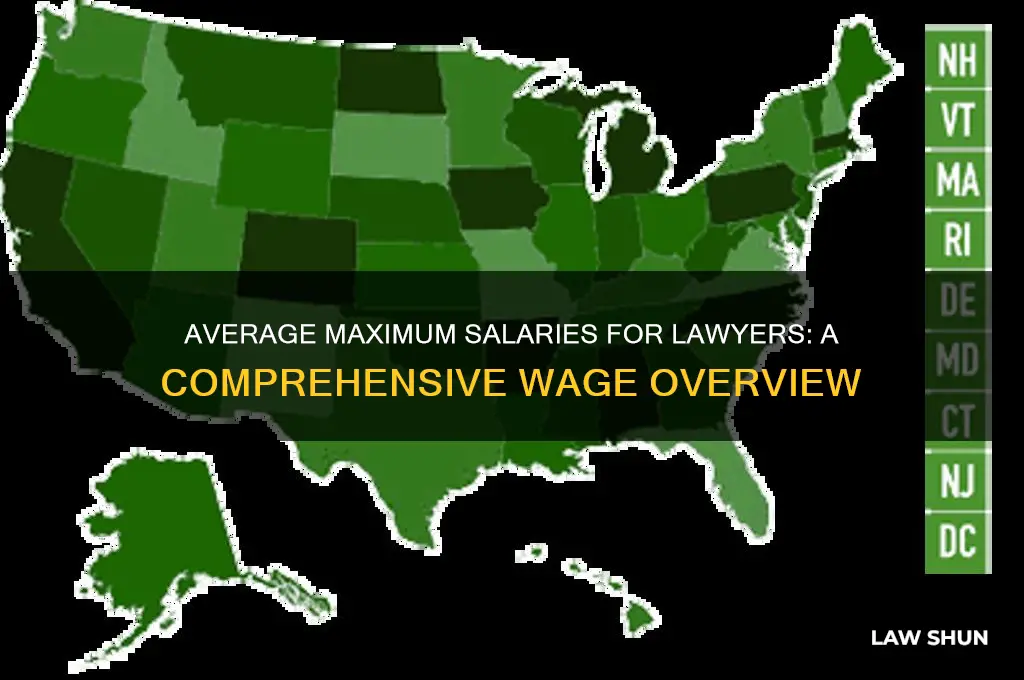 what is the max wage on average for a lawer
