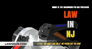 NJ Air Pressure Law: Maximum PSI Limits Explained