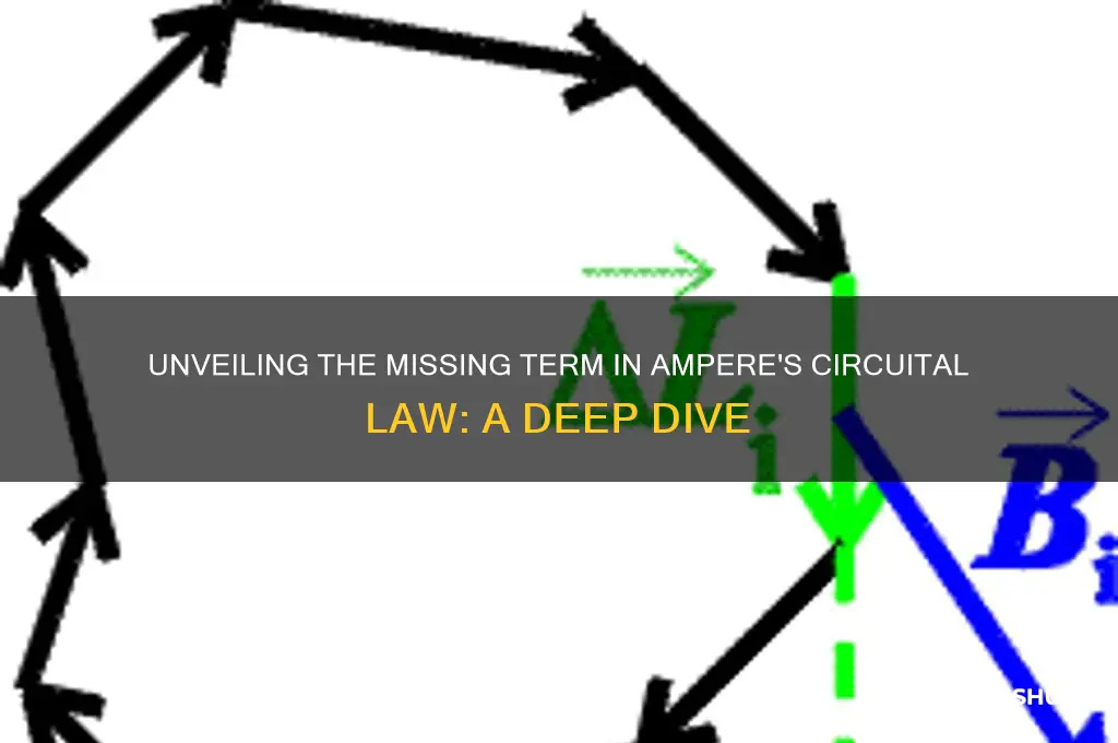 what is the missing term in ampere