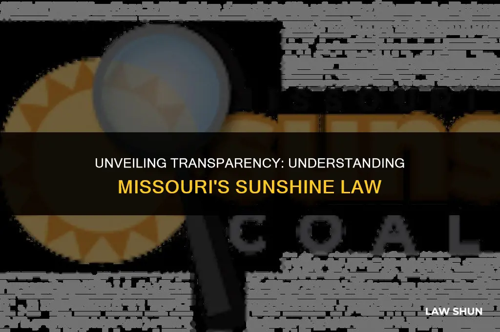 what is the missouri sunshine law