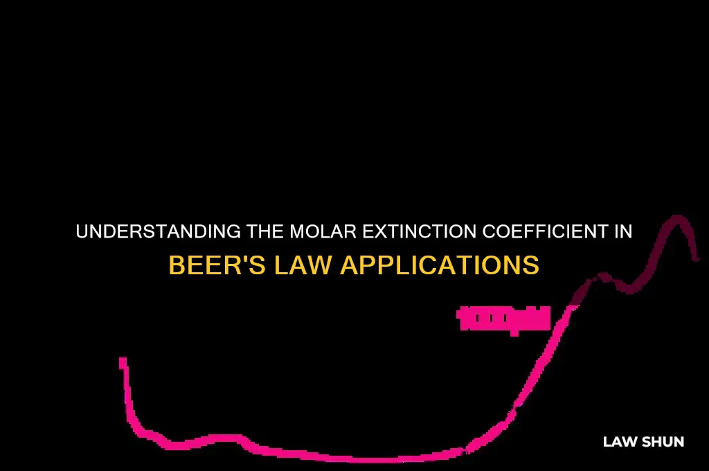 what is the molar extinction coefficient in beer