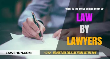 The Least Exciting Legal Practice: Uncovering the Most Monotonous Law Field