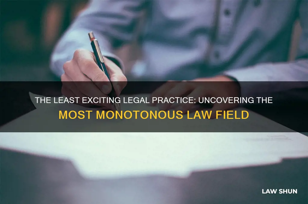 what is the most boring form of law by lawyers