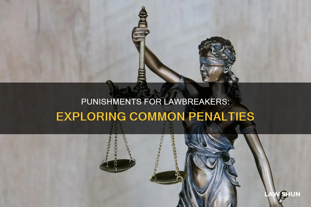 what is the most common punishment for breaking the law