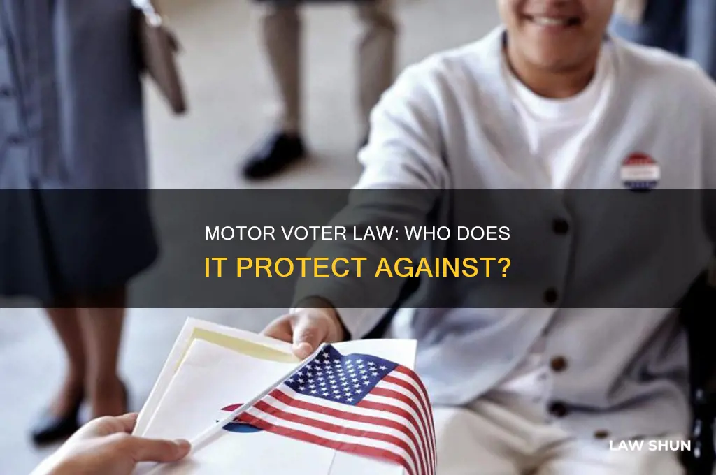 what is the motor voter law against who