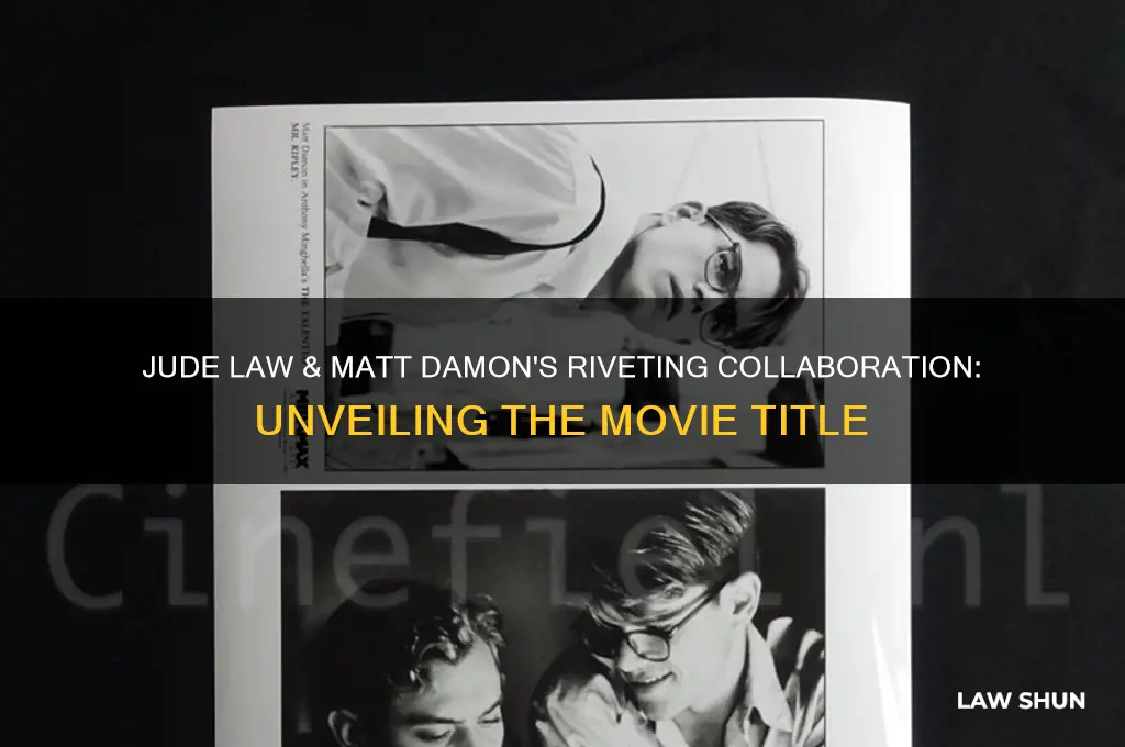 what is the movie with jude law and matt damon