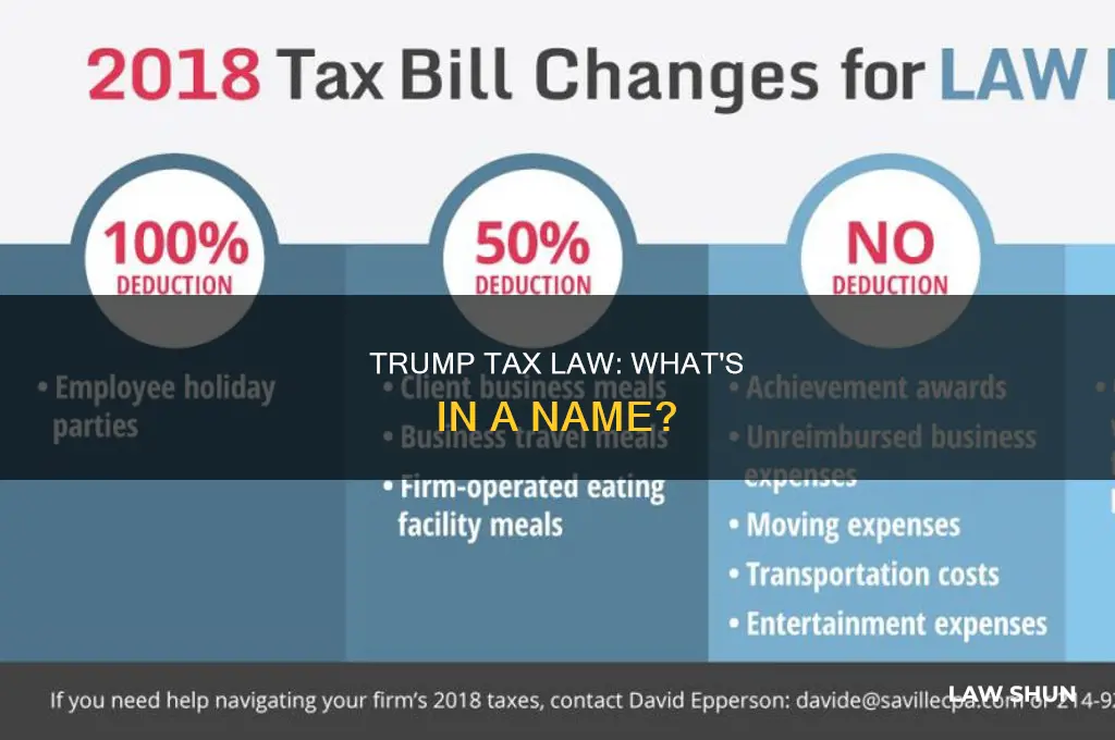 what is the name of the trump tax law