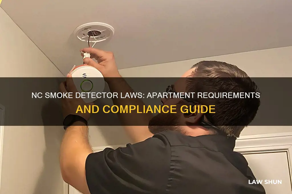 what is the nc law for smoke dectectors in apartments