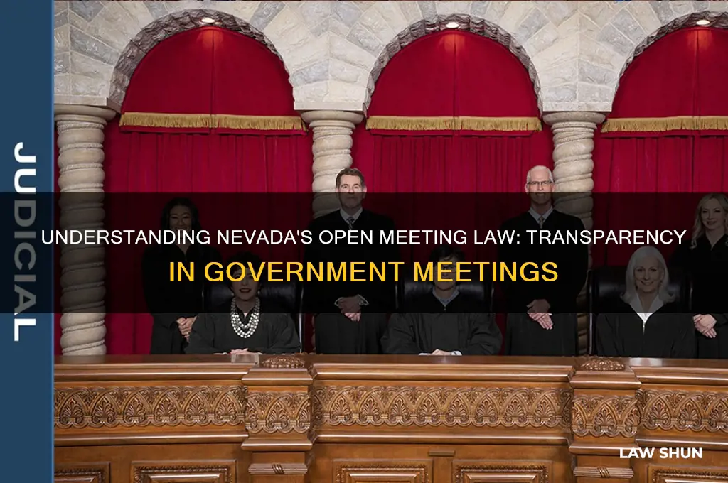 what is the nevada open meeting law
