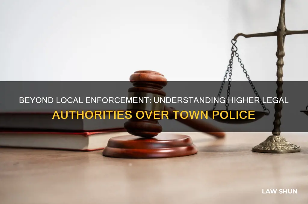 what is the next level of law over town police