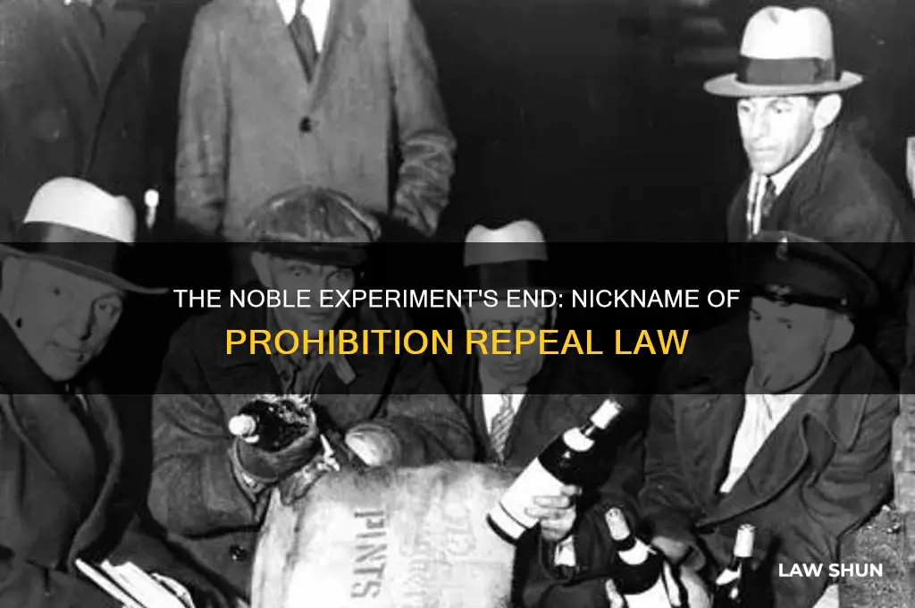 what is the nickname of the law that repealed prohibition