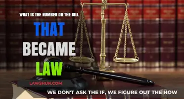 Understanding the Significance of the Number on a Bill That Became Law