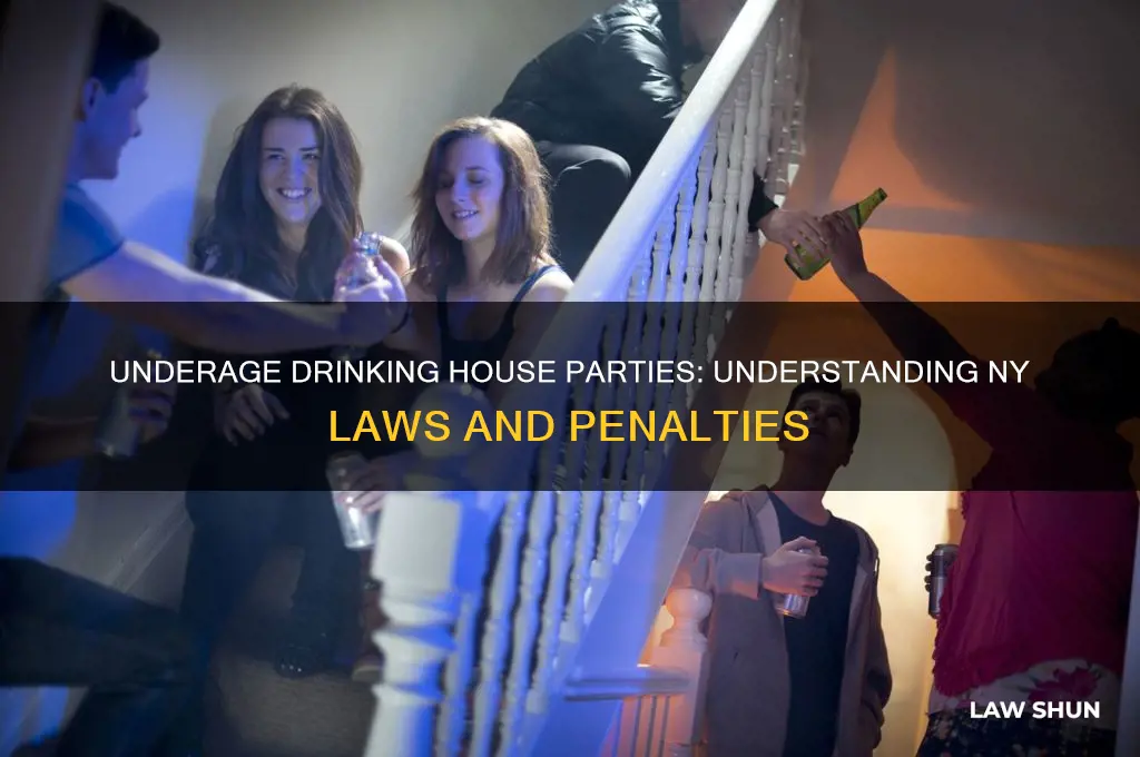 what is the ny law for underage drinking house party