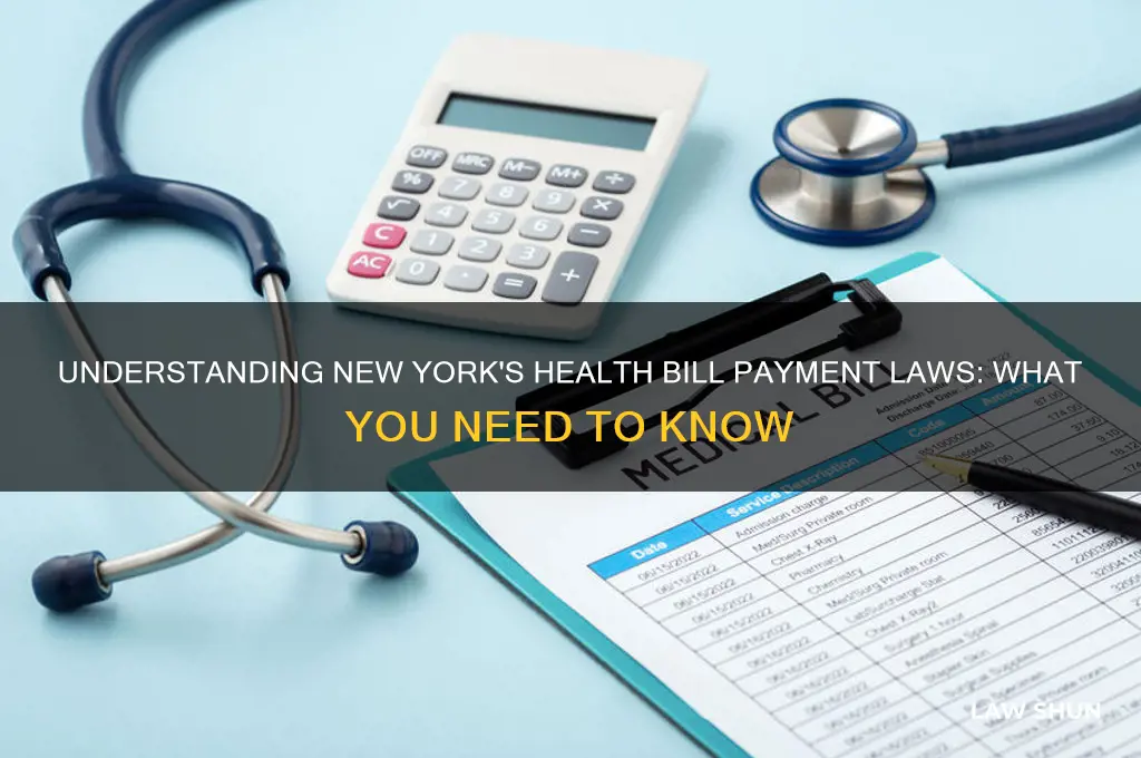 what is the ny law on paying a health bill