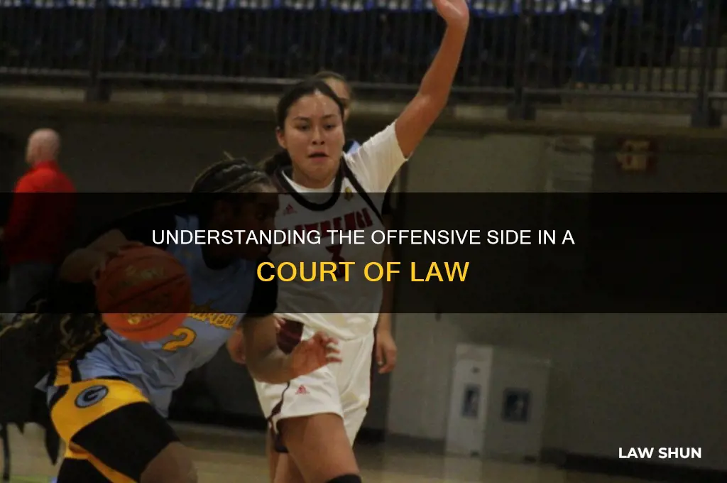 what is the offensive side in a court of law