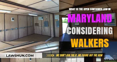 Maryland Open Container Law: Rules for Walkers Explained