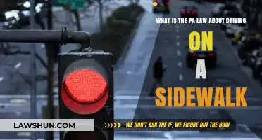 PA Law Explained: Driving on Sidewalks – Rules and Penalties