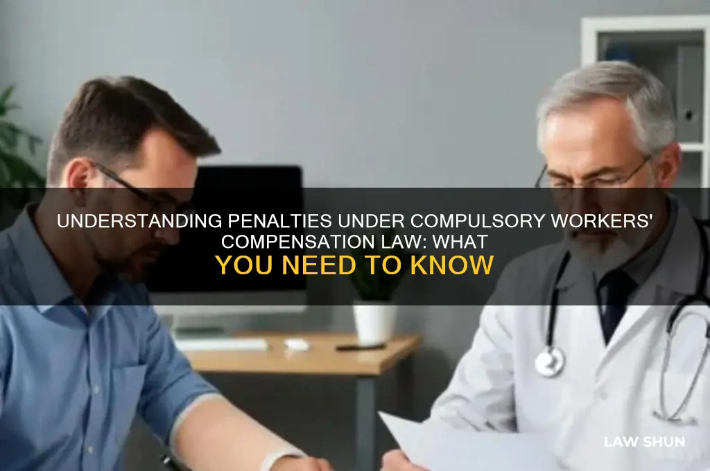 what is the penalty under the compulsory workers compensation law