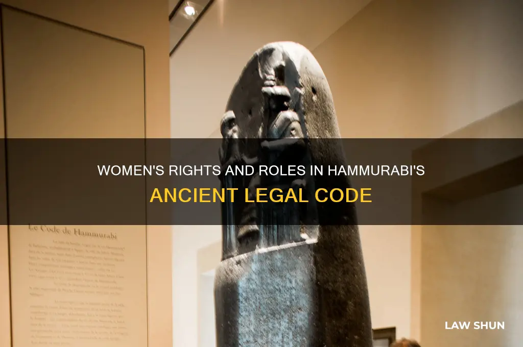 what is the position of women in the laws hammurabi
