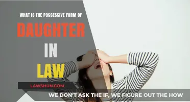 Understanding the Possessive Form of 'Daughter-in-Law': A Grammar Guide